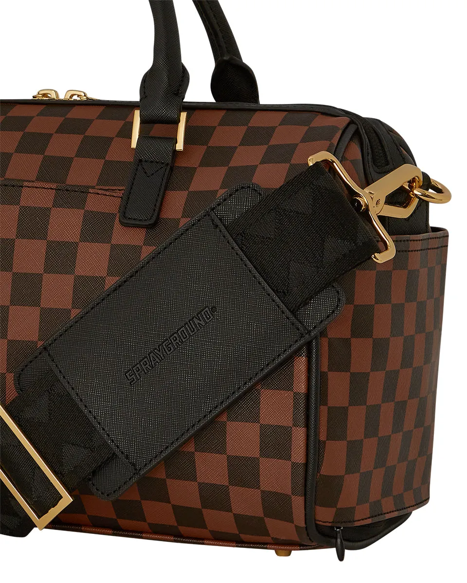 Sprayground Lenticular Effect In Brown Mini Duffle