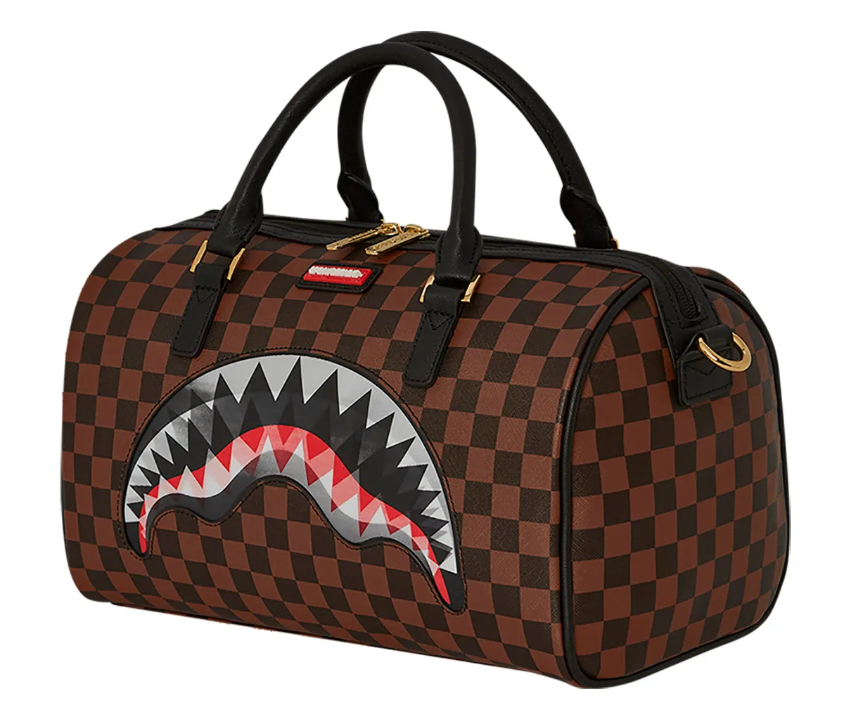 Sprayground Lenticular Effect In Brown Mini Duffle