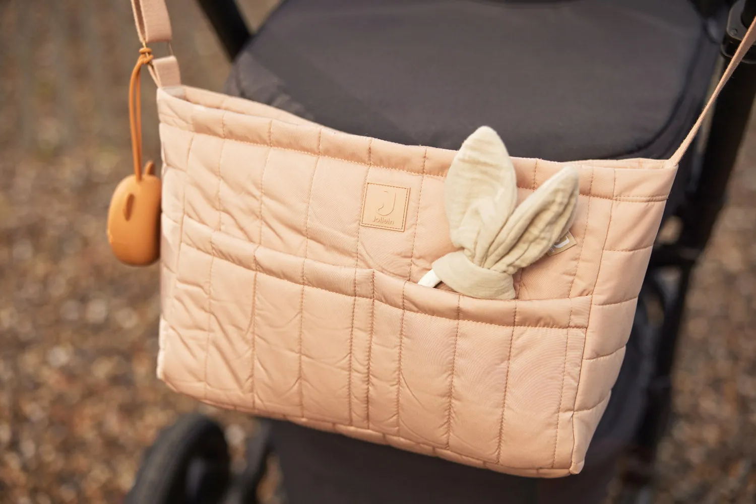 Stroller/Buggy Organizer Puffed - Biscuit