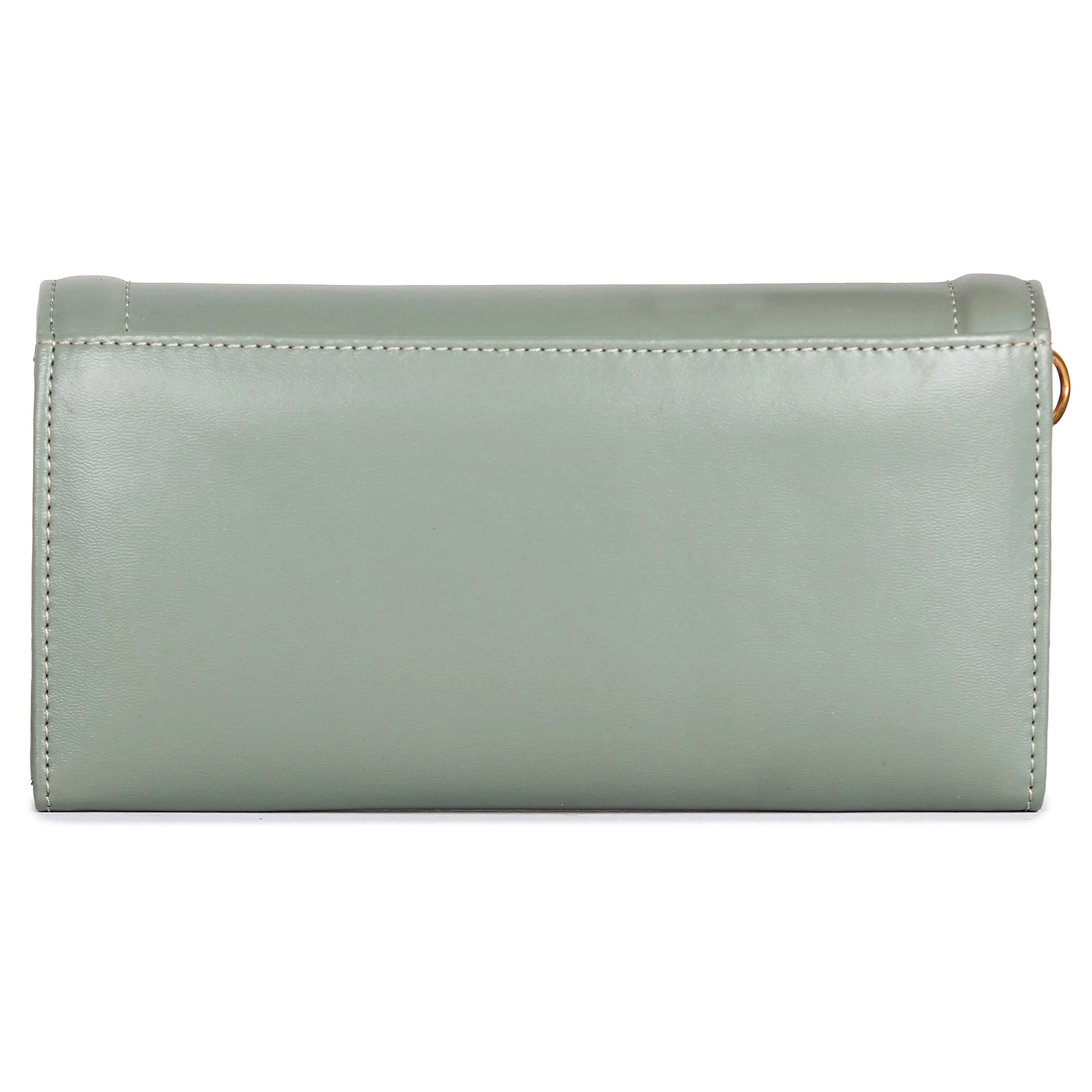 THE CLOWNFISH Trixie Ladies Wallet Purse Sling Bag with Shoulder Belt (Pistachio Green)