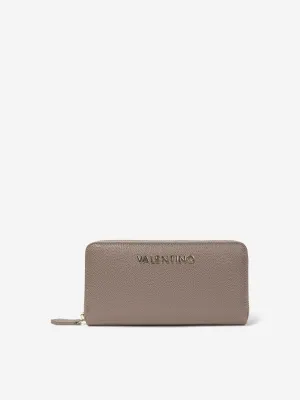 Valentino Girls Divina Zip Around Wallet in Beige (W:14.5cm)