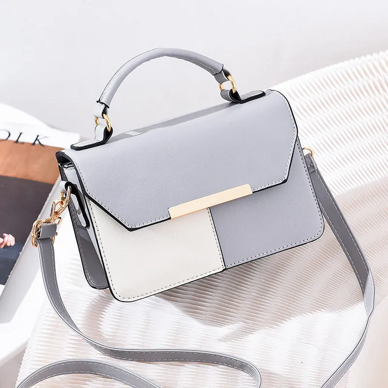 Women's bags new fashion small square bag, atmospheric contrasting color crossbody bag