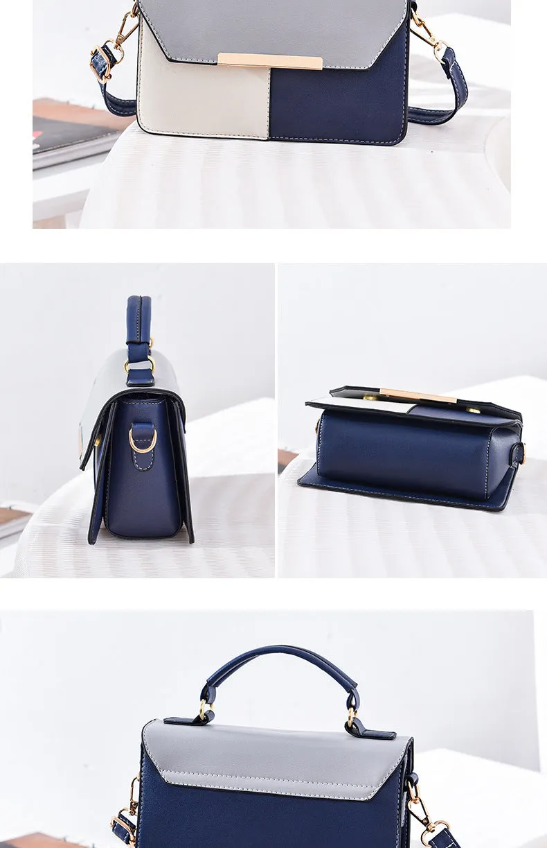 Women's bags new fashion small square bag, atmospheric contrasting color crossbody bag