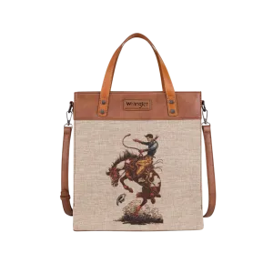 Wrangler Women's Southwestern Art Print Canvas Tote Bag